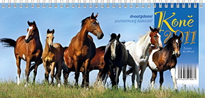 Stolní kalendář koně 2011
